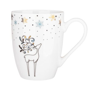 Kubek WINTER MAGIC 340ml z porcelany wzór 3 RAVI